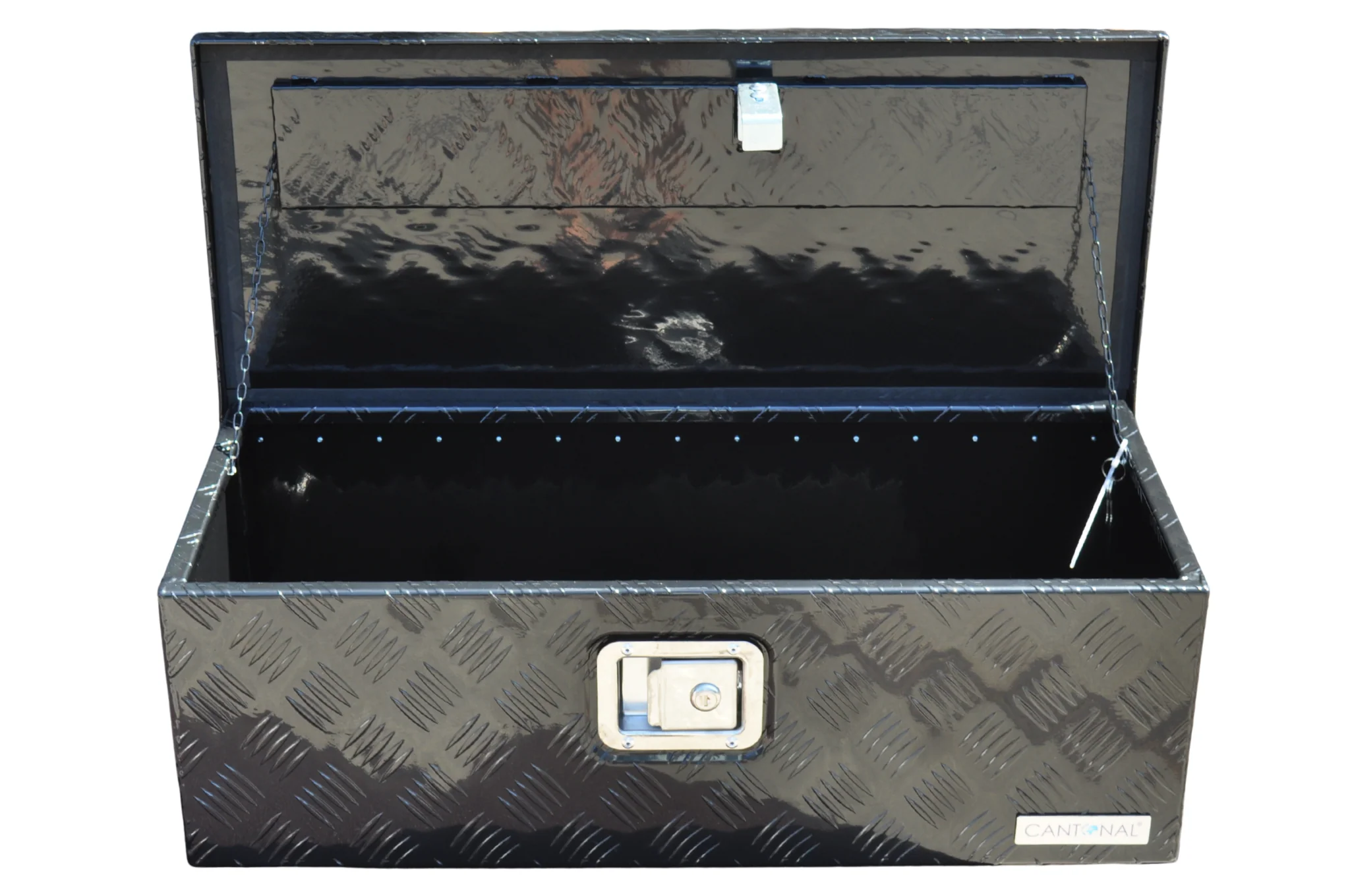 Aluminium-Traubenblech Deichselbox/Werkzeugkasten 765x330x245 mm - inklusive integriertem Schloss - 2,5 mm dickes Material - Image 3
