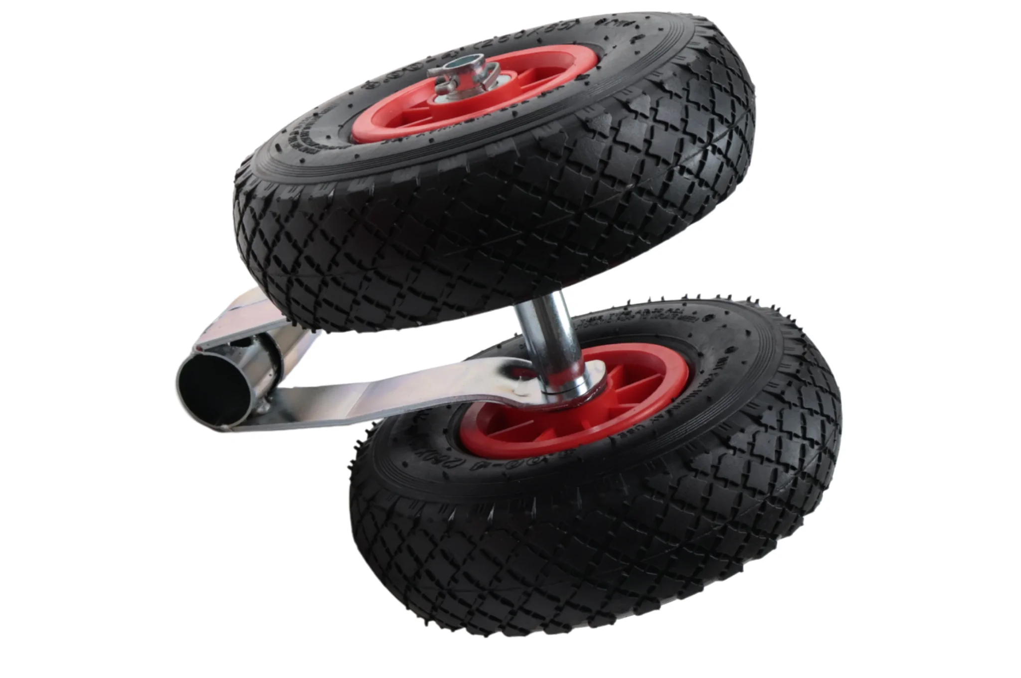 Doppelstützrad - 48 mm - Tragfähigkeit: 180 kg - Luftreifen - Image 4