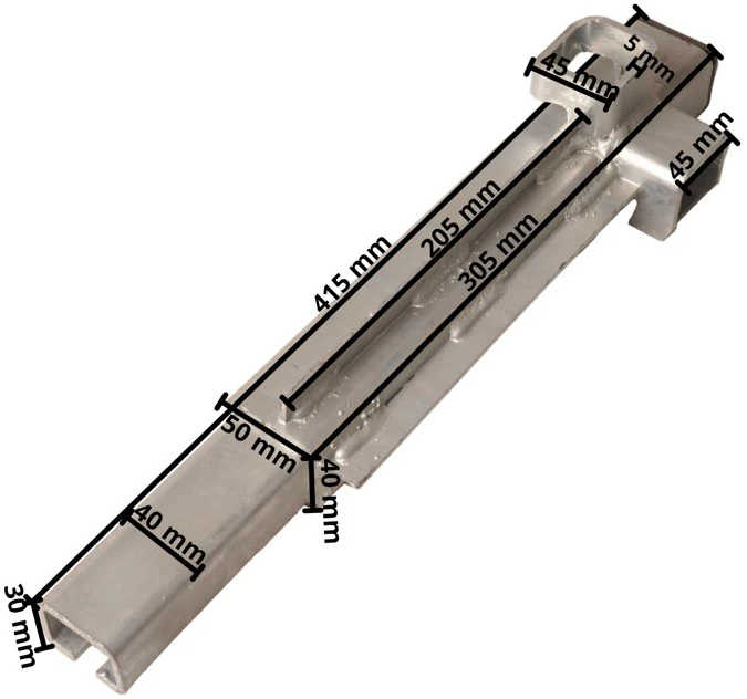 Eckrung/Eckpfosten Hulco 30 cm hinten links vorne rechts - Spannverschlussmodell - Image 11