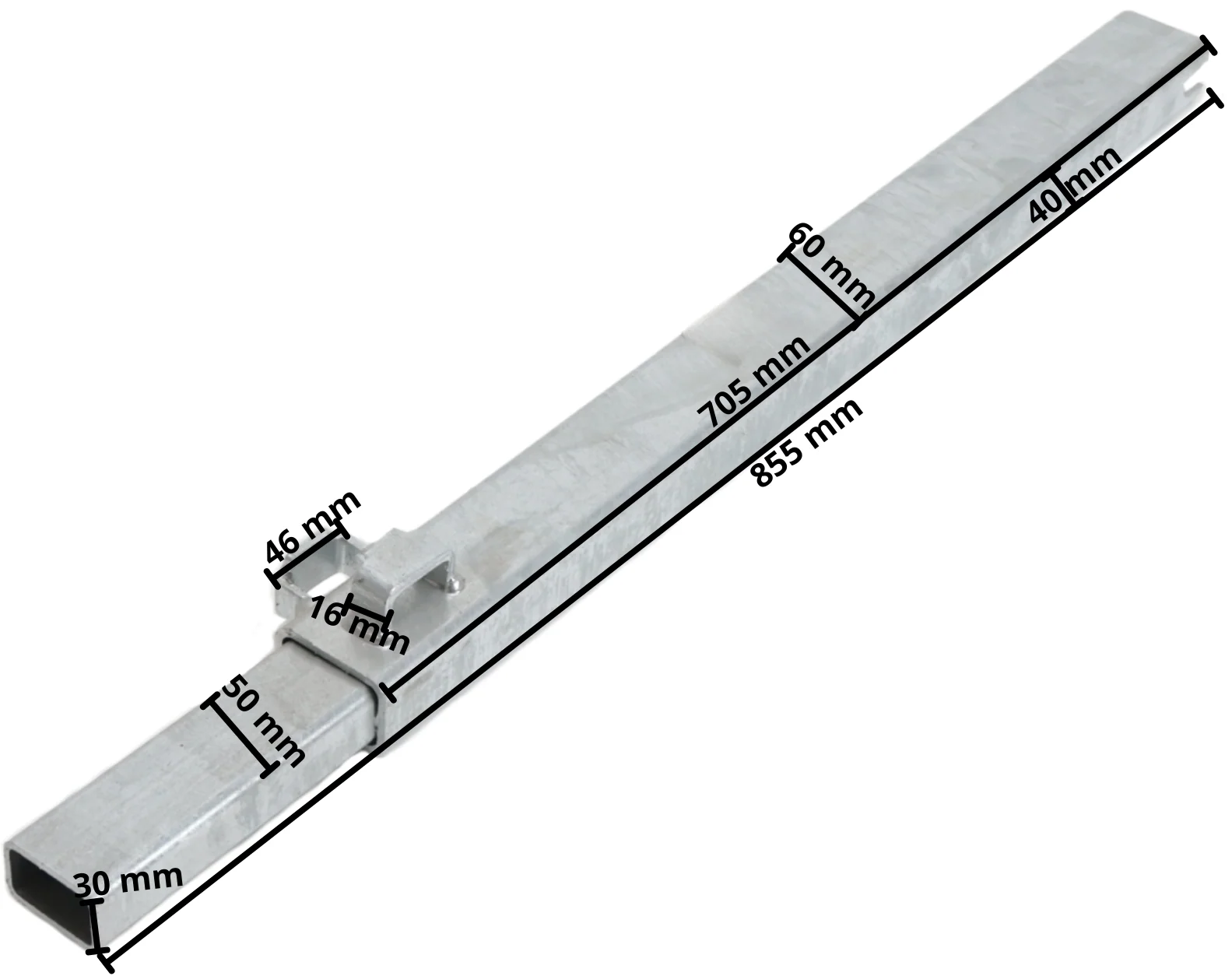 Eckrunge Eduard 70 cm rechts hinten links vorne - für Laubgitter und Bordwandaufsätze - Image 5
