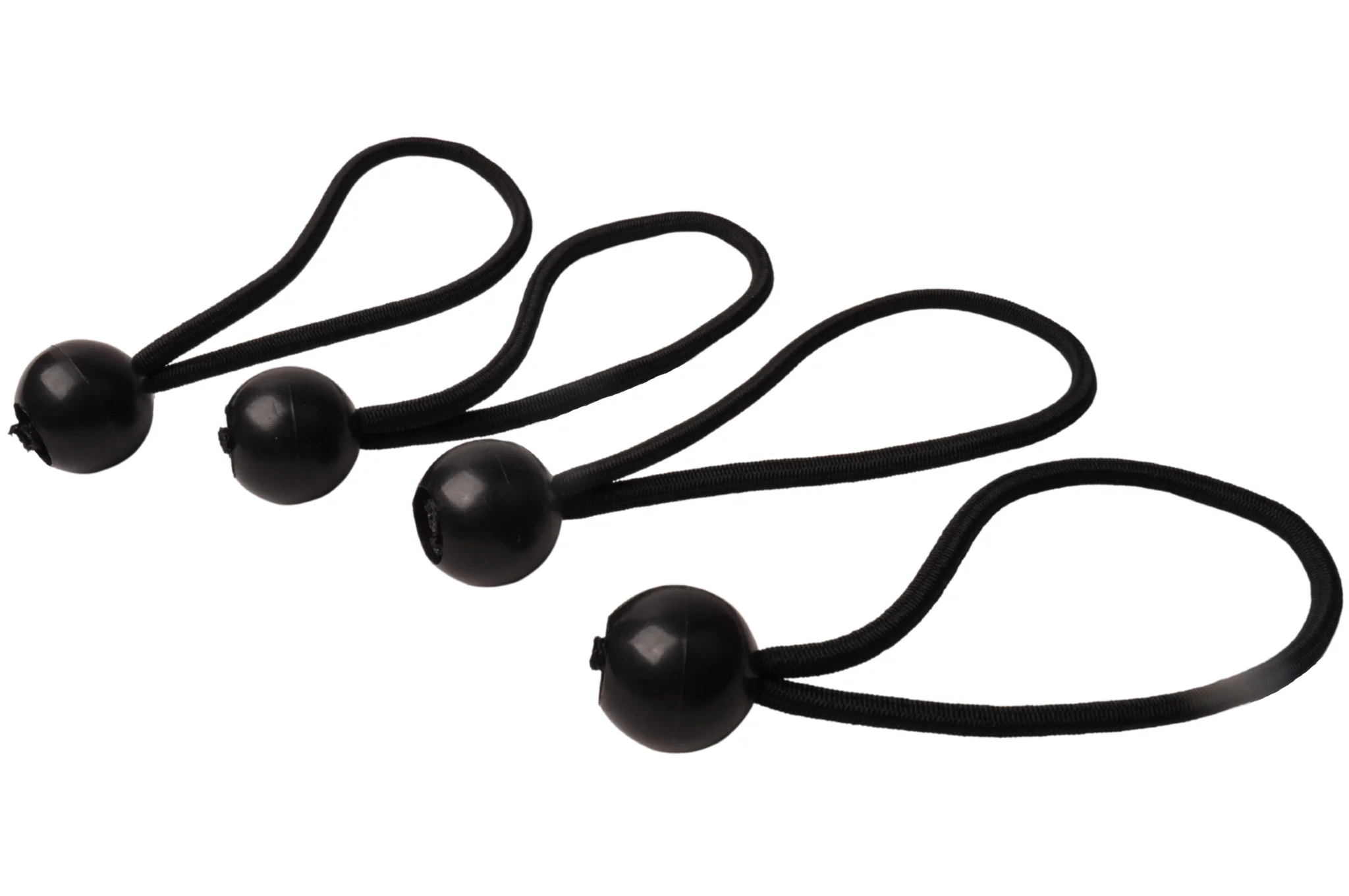 Elastische Planenschnüre 4x schwarz 150 mm > 300 mm