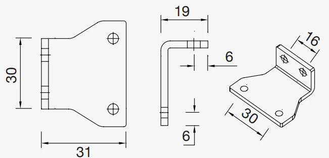 Aspöck Flexipoint Halter 90°/rechtwinklig - Image 5