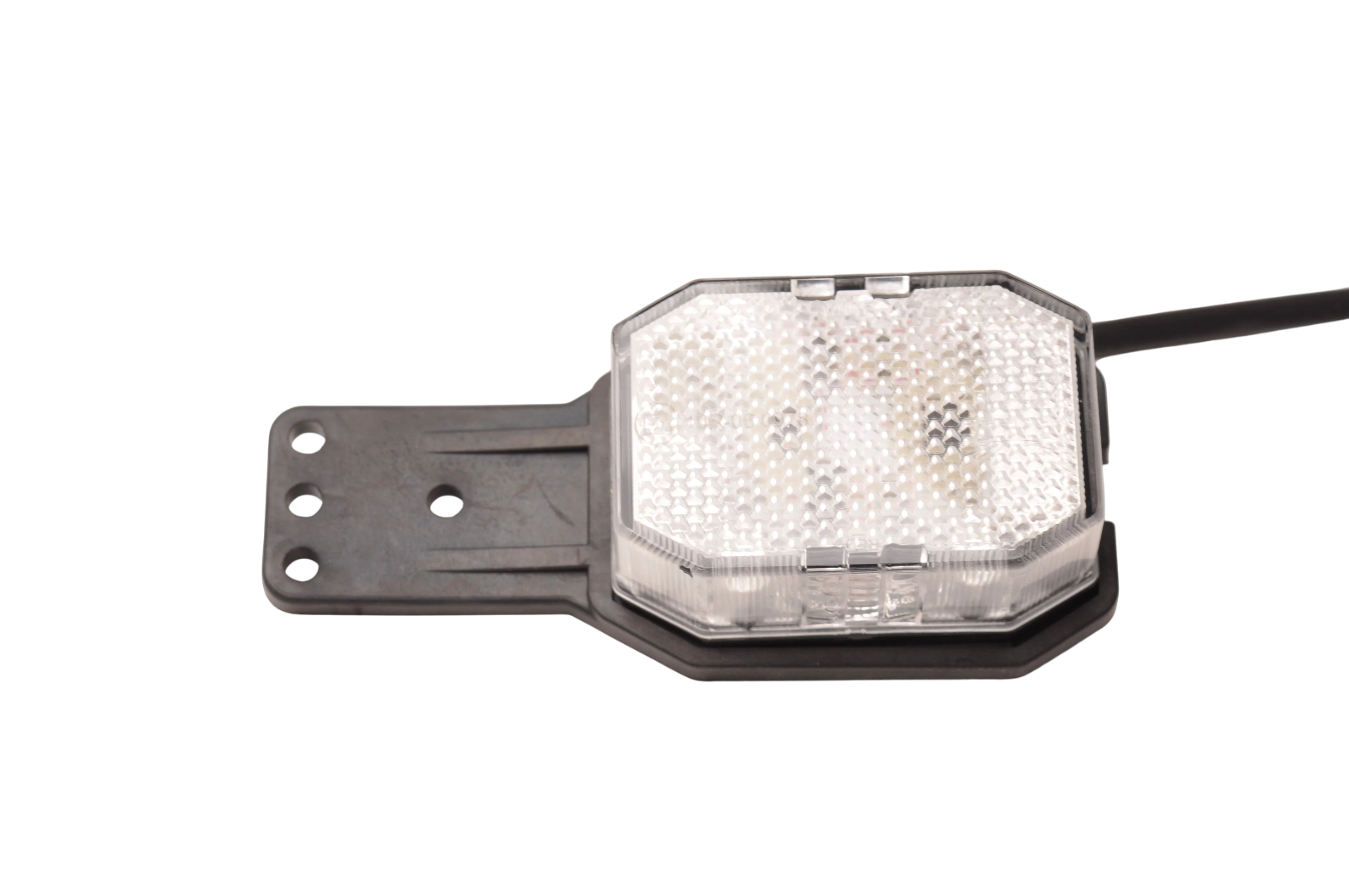 Aspöck Flexipoint LED Begrenzungsleuchte rechts – rot/weiß auf kleiner Gummihalterung mit 0,5 m Kabel - Image 5