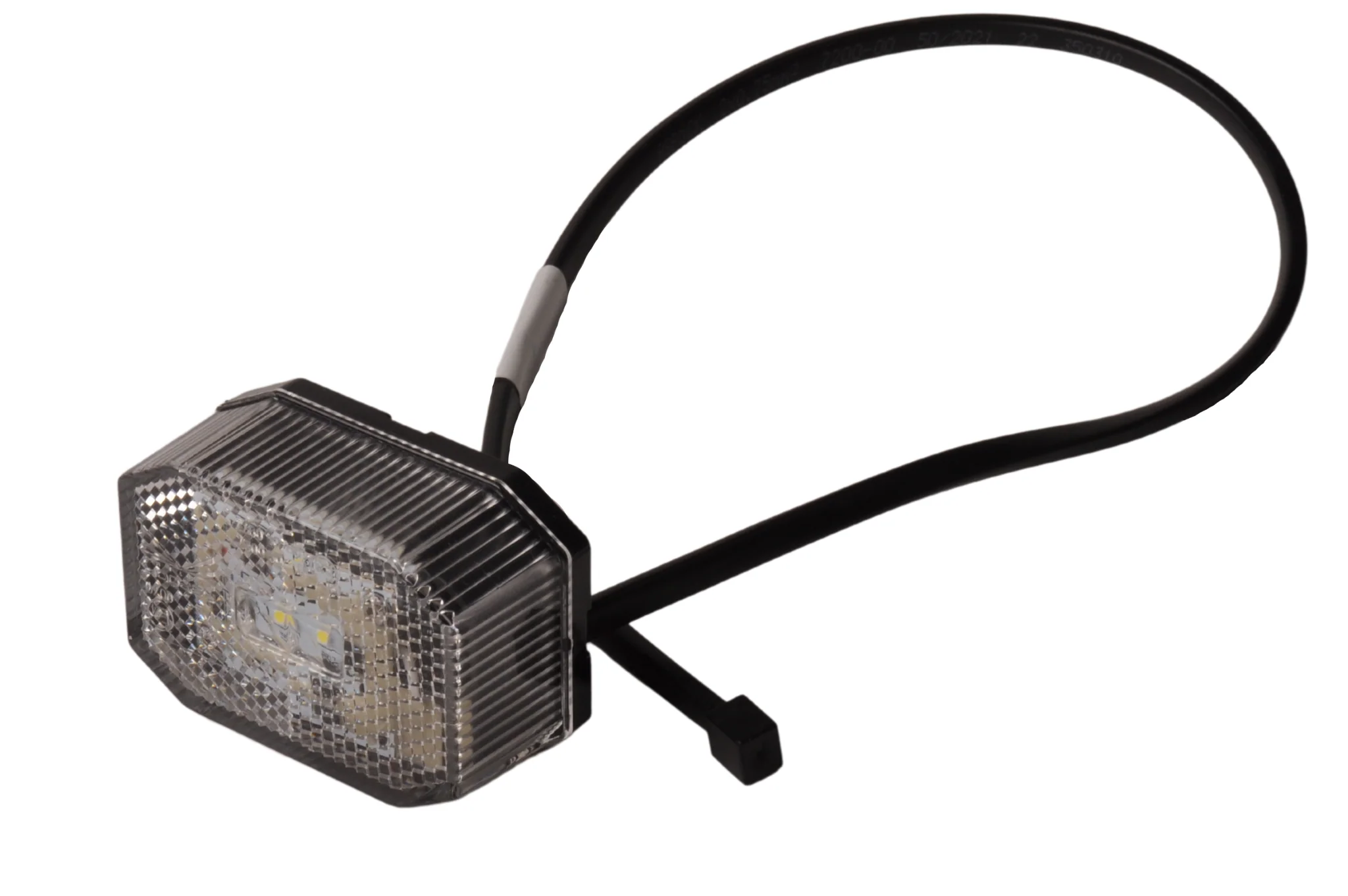 Aspöck Flexipoint LED Begrenzungsleuchte weiß - 50 cm Flachkabel - DC-Kabel - Image 3