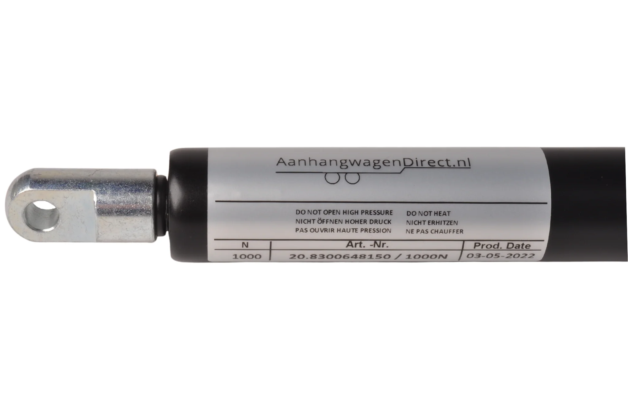 Gasfeder für Pferdeanhänger 700mm 1000N bis zu 2500N - Image 2