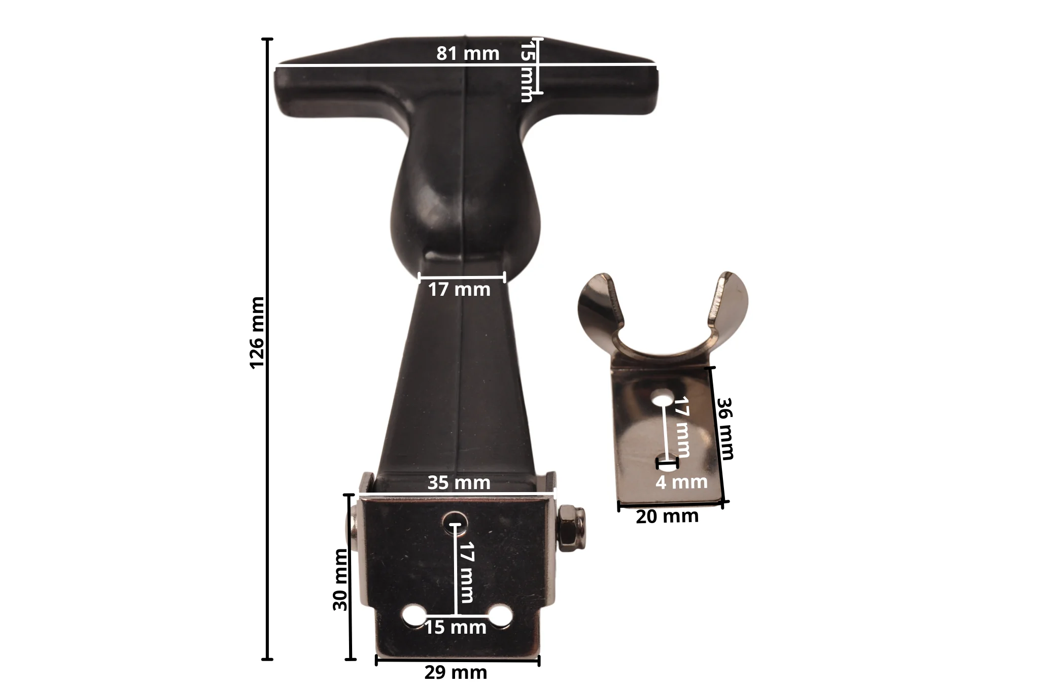 Haubenhalter ubenspannband einschließlich Gegenstück - 12 cm Länge - Image 6