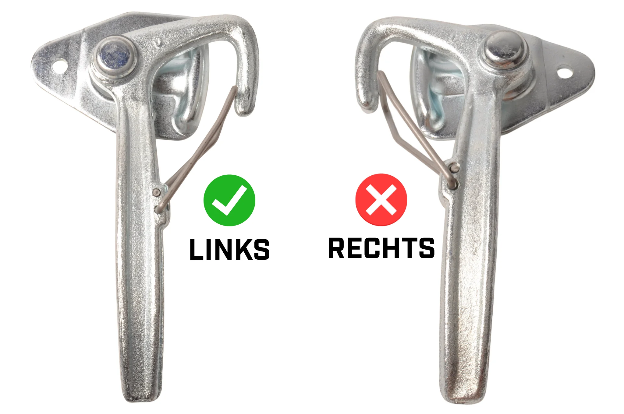 Hakenverschluss LINKS Typ 0 mit Feder PREMIUM - Image 7