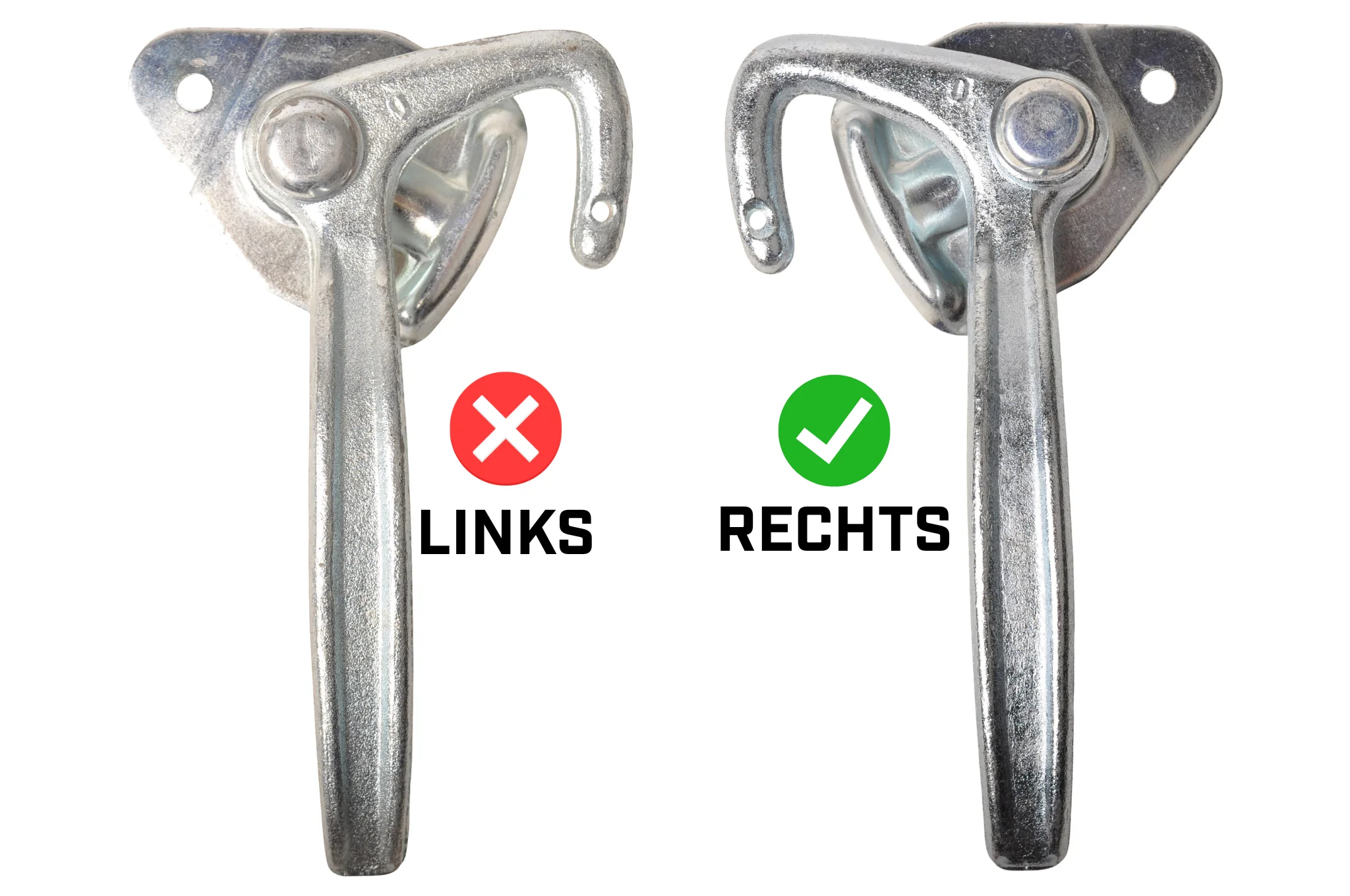Hakenverschluss RECHTS Typ 0 (große Montageplatte) - Image 6
