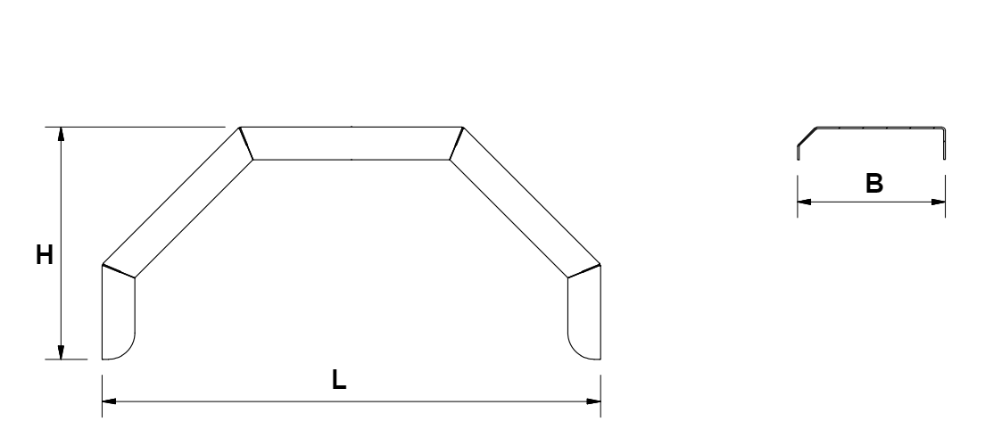 Halber Kotflügel - rechts - 395x220x362 mm - Image 5