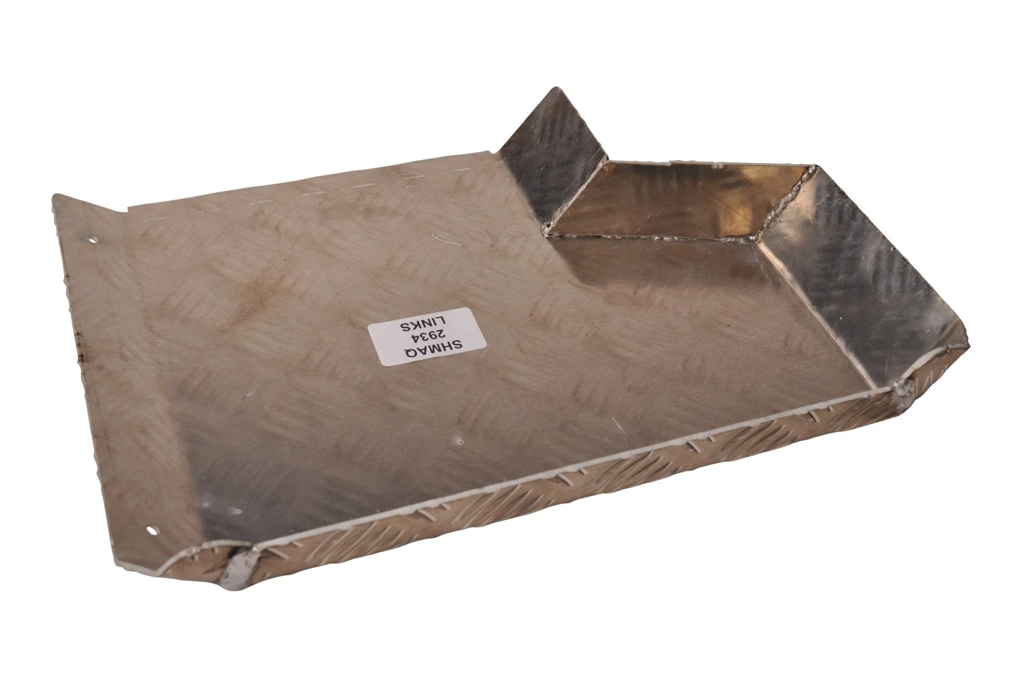 Halbes Kotflügel links - 340x290 mm - Aluminium Riffelblech Material - geeignet für Hapert Kipper - Image 3