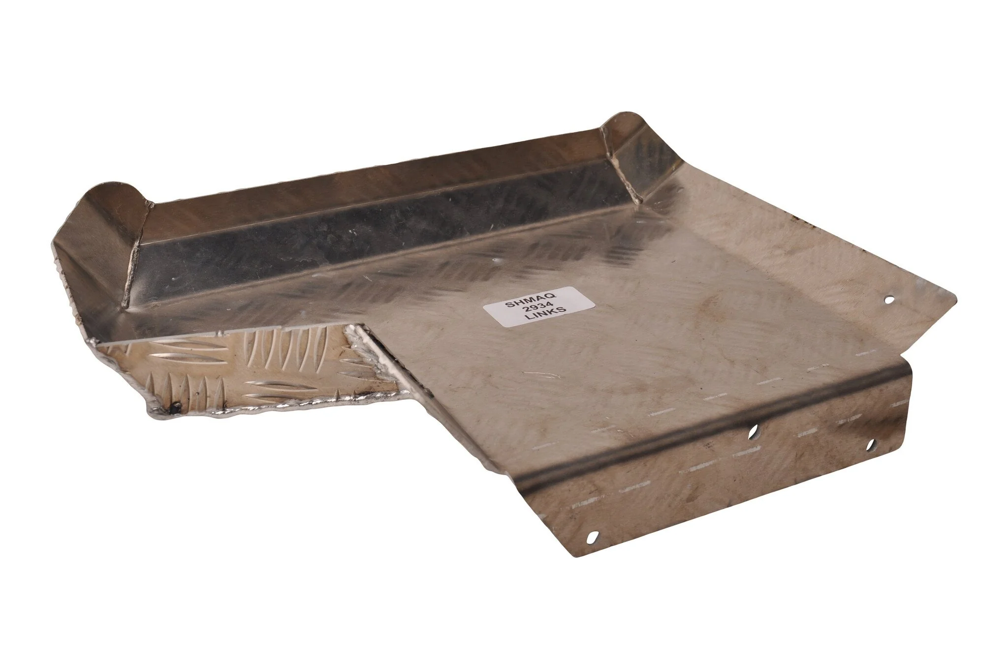 Halbes Kotflügel links - 340x290 mm - Aluminium Riffelblech Material - geeignet für Hapert Kipper - Image 4