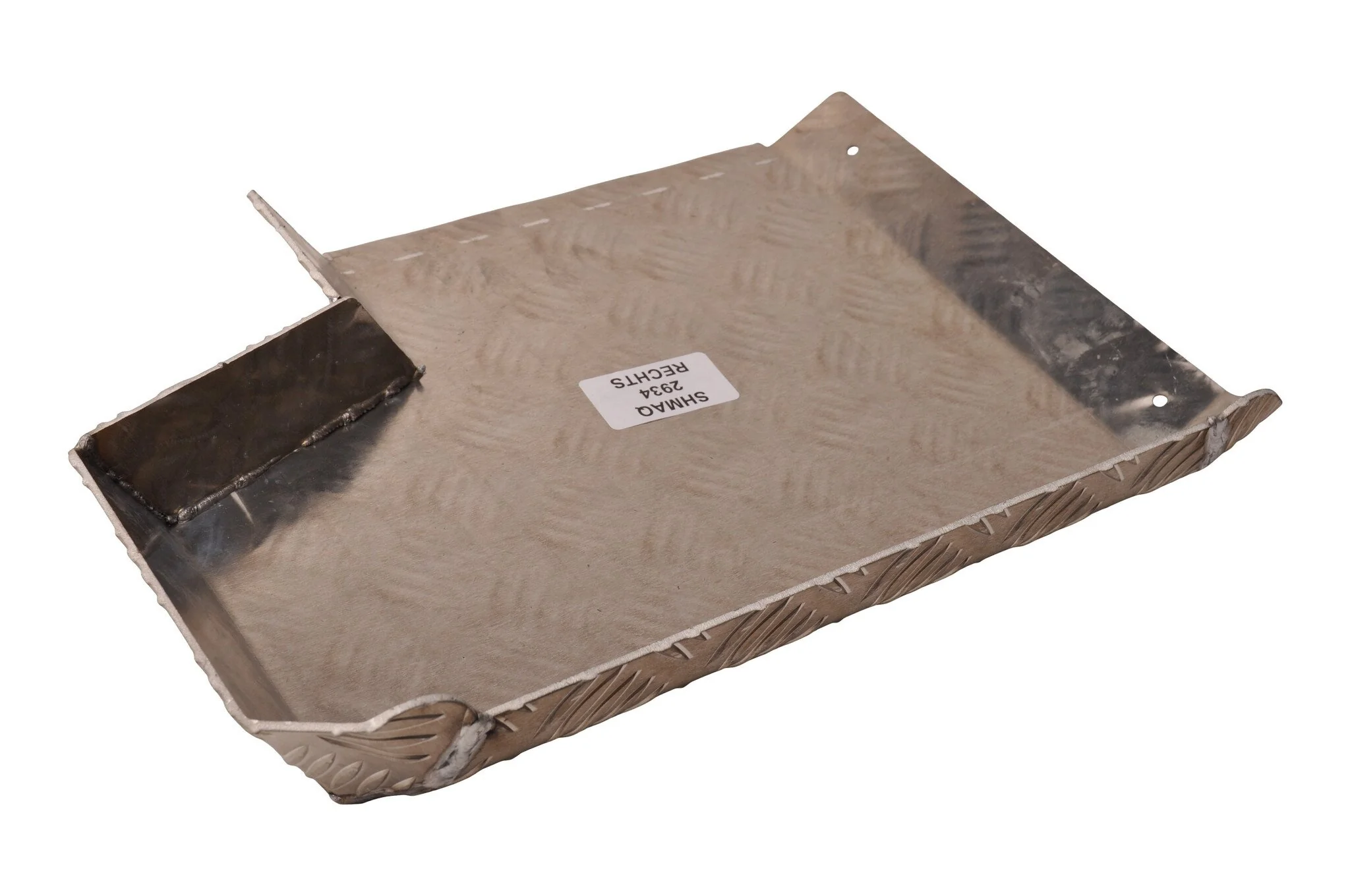 Halbes Kotflügel rechts - 340x290 mm - Aluminium Riffelblech Material - geeignet für Hapert Kipper - Image 3