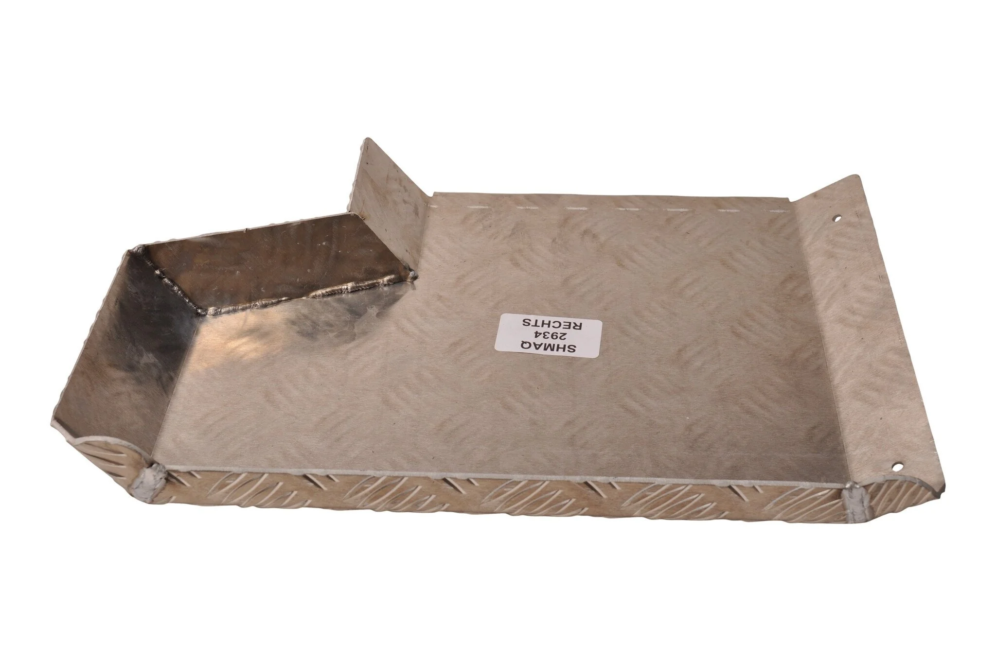 Halbes Kotflügel rechts - 340x290 mm - Aluminium Riffelblech Material - geeignet für Hapert Kipper - Image 4