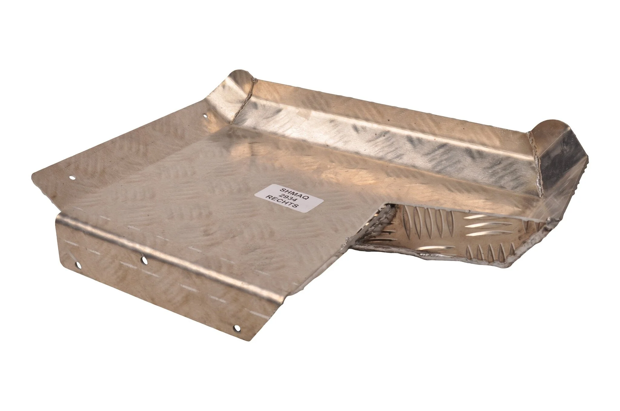 Halbes Kotflügel rechts - 340x290 mm - Aluminium Riffelblech Material - geeignet für Hapert Kipper - Image 6