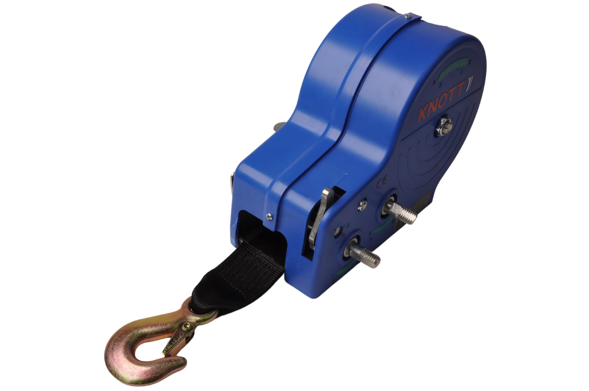Ungebremste Handwinde - 1150/575 kg - inklusive Windengurt und Lasthaken - 2 Geschwindigkeiten - Image 4