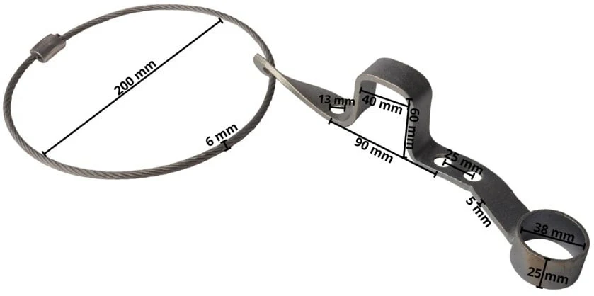 Halter für Abreißseil komplett für ungebremste Anhänger - Image 8