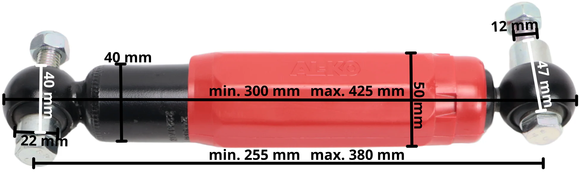 Hulco MEDAX/TERRAX Stoßdämpfer 1800 kg - 1 Achse - Image 5