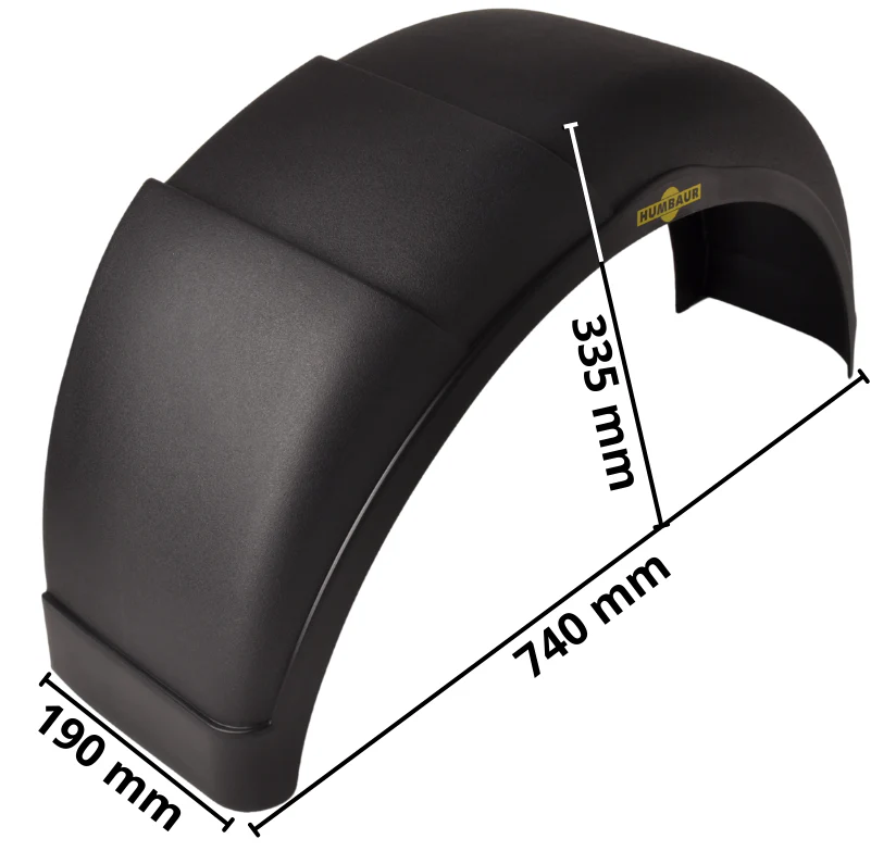 Humbaur Kunststoff Kotflügel 13 Zoll - rechts - 740x190x335 mm - Image 8