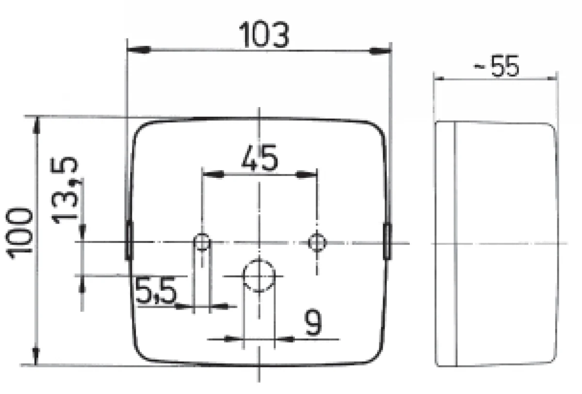 Anhänger Rückleuchte - Jokon - links/rechts - 3 Funktionen - 100x103x55 mm - Image 6