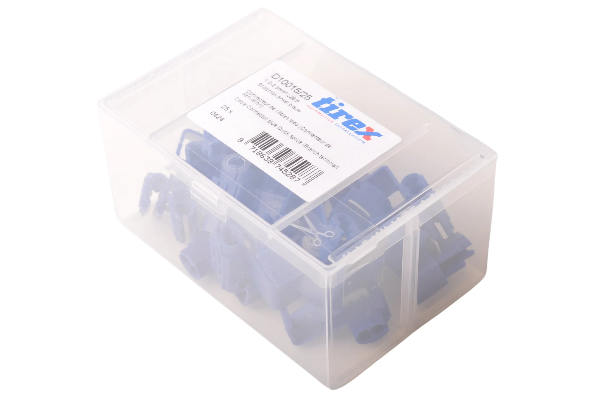 Blaue Abzweigklemme - Kabelverbinder - 1-2,5 mm² - 25 Stück - Image 6