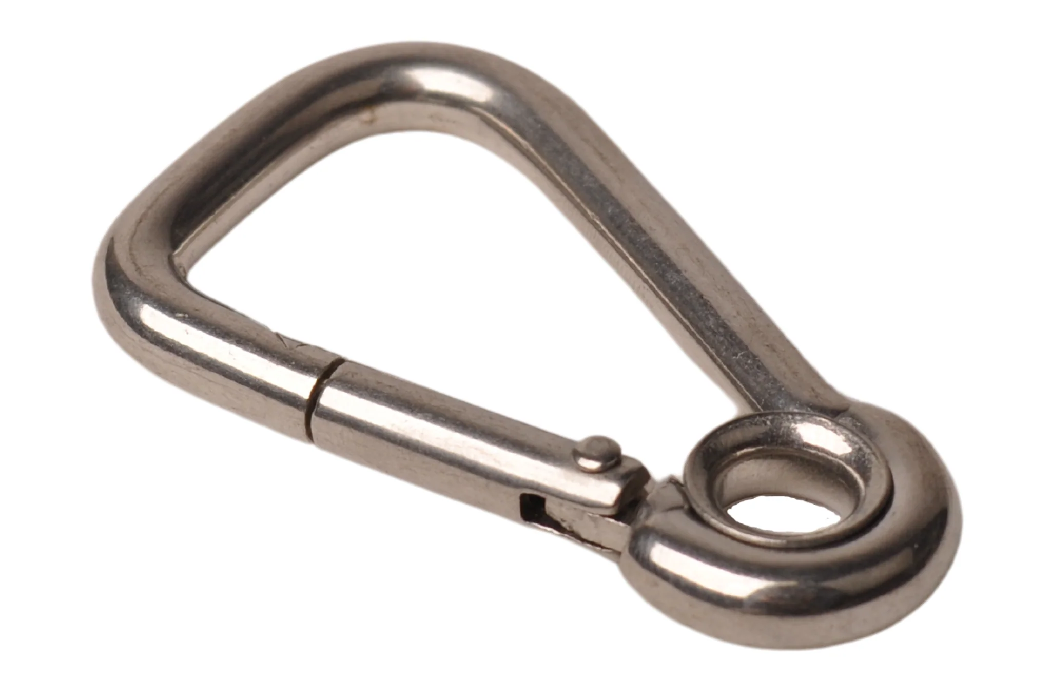 Karabinerhaken aus Edelstahl 60x6 mm - Ösendurchmesser 7 mm