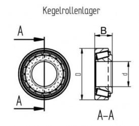 Typ AL-KO Kegelrollenlagersatz 1636/1637 (299056) - Image 3