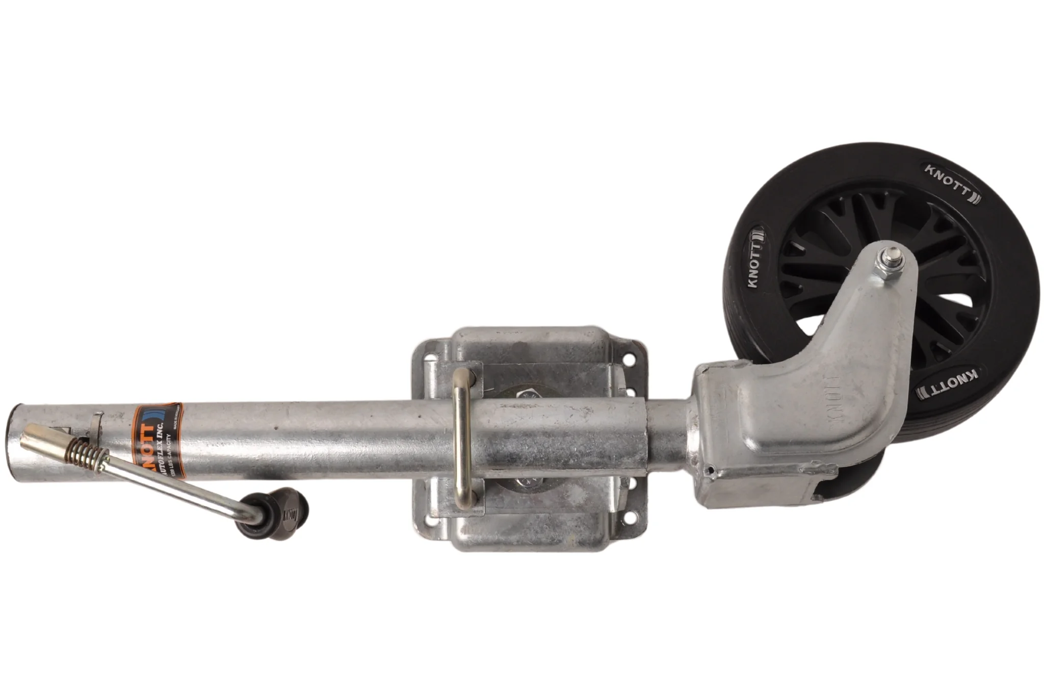 Schwenkbares Stützrad - 60 mm - Tragfähigkeit: 150 kg - Seitenkurbel - Image 3