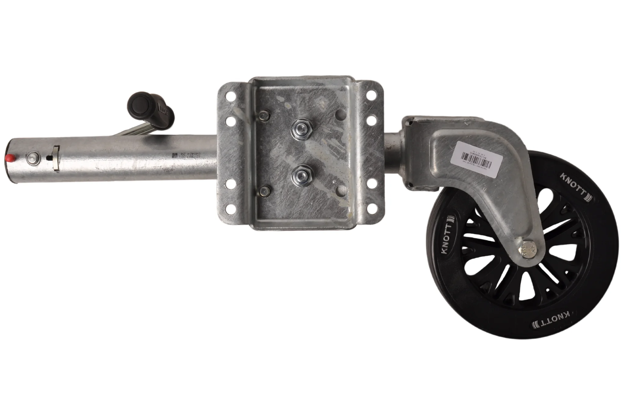 Schwenkbares Stützrad - 60 mm - Tragfähigkeit: 150 kg - Seitenkurbel - Image 8