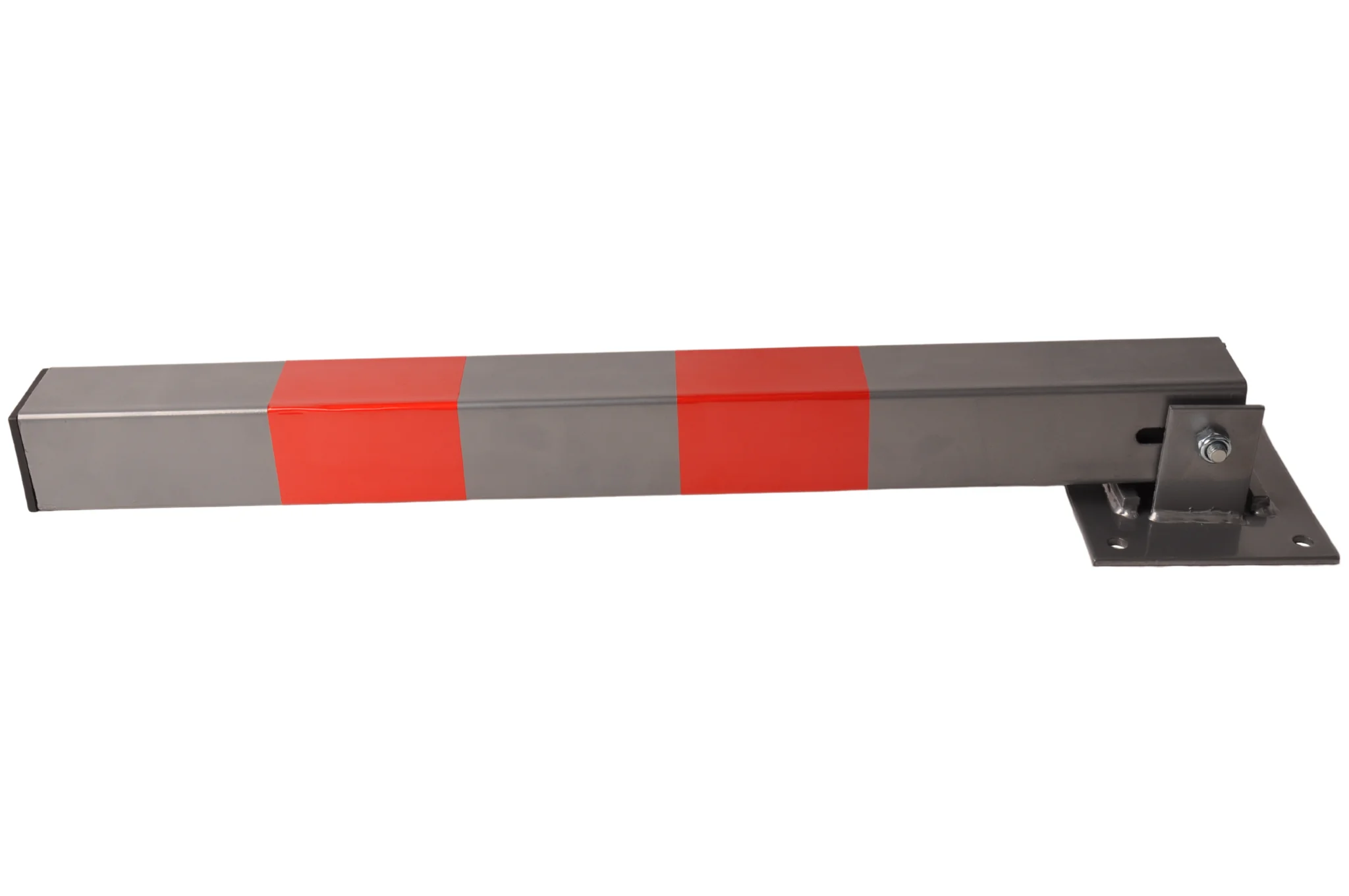 Absperrpfosten klappbar mit Schloss - 650x60x60 mm - grau/rot Parkplatzsperre - Image 3