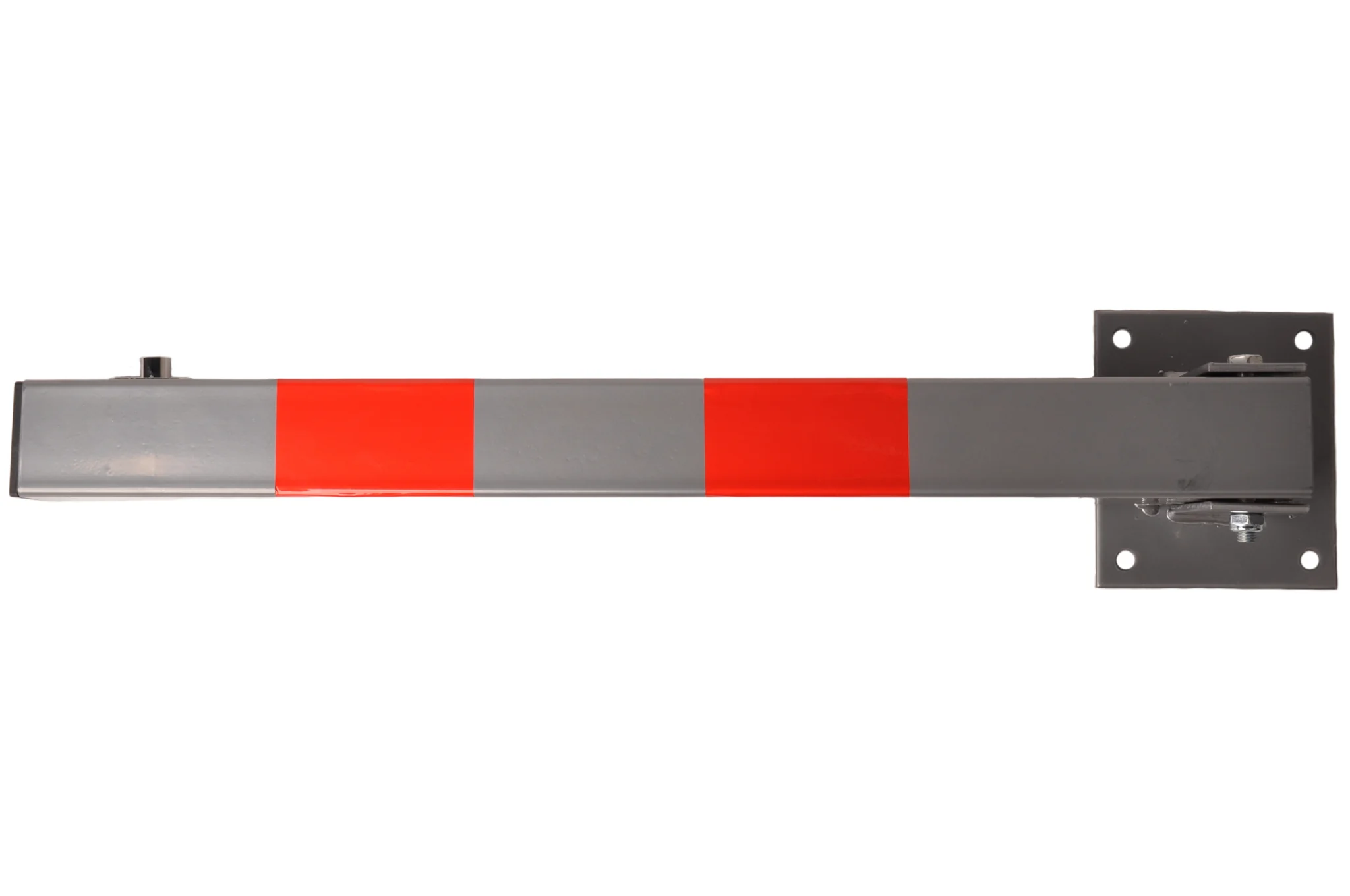Absperrpfosten klappbar mit Schloss - 650x60x60 mm - grau/rot Parkplatzsperre - Image 4