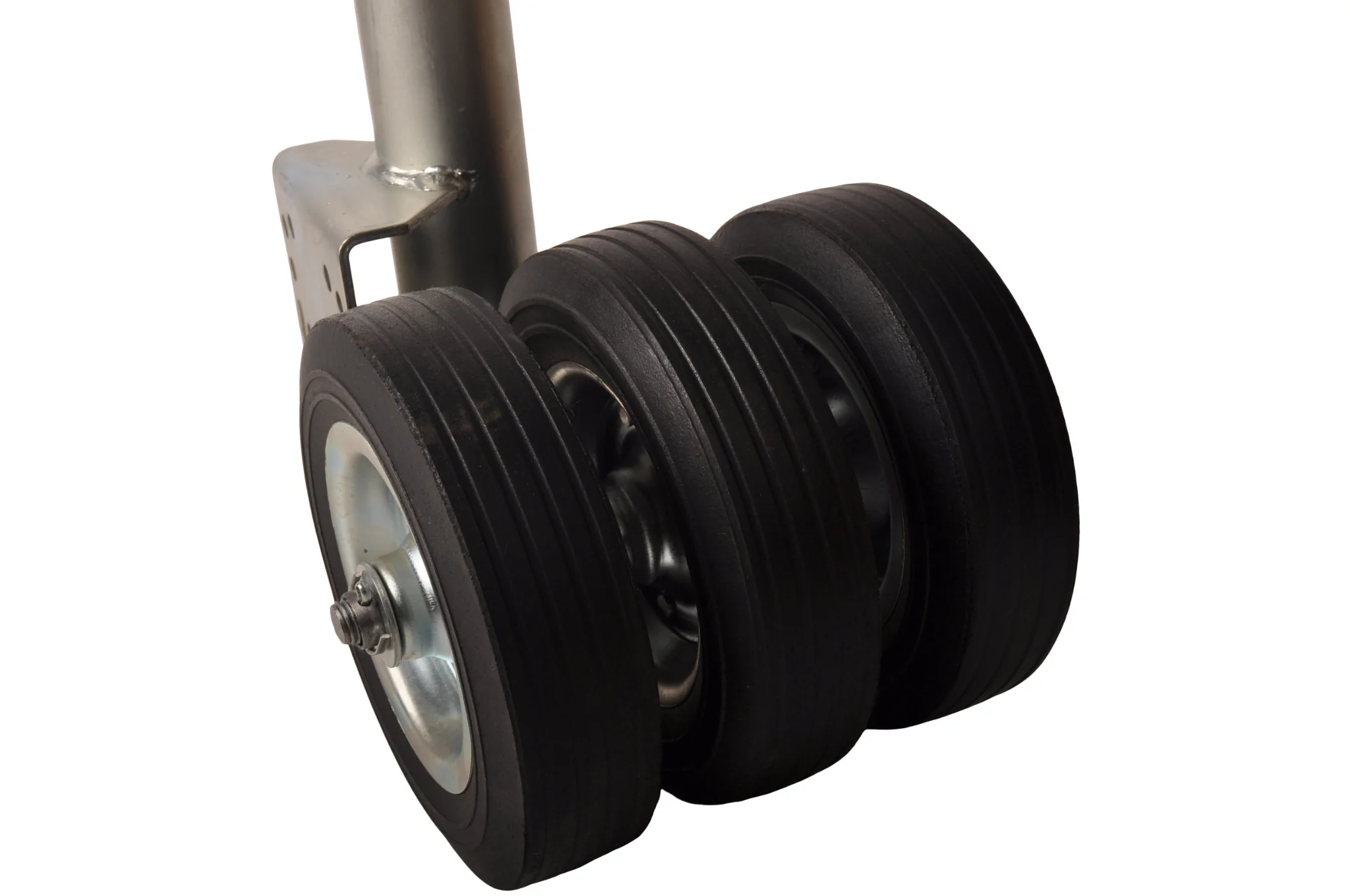 Klappbares Stützrad - 60 mm - statische Tragfähigkeit: 250 kg - 3 feste Räder - Image 3