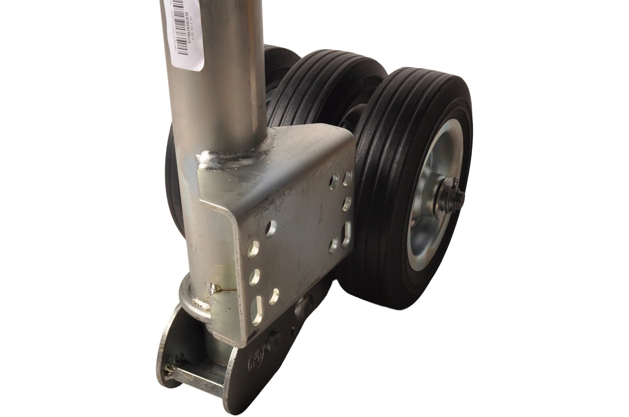 Klappbares Stützrad - 60 mm - statische Tragfähigkeit: 250 kg - 3 feste Räder - Image 5