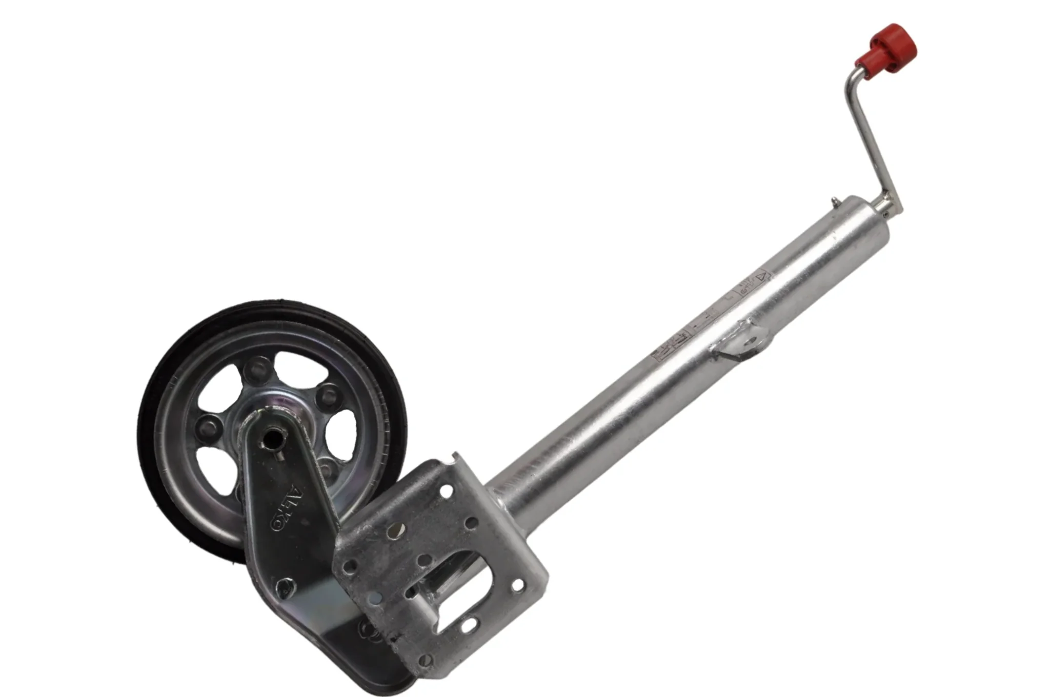 AL-KO klappbares Stützrad  - 60 mm - Tragfähigkeit: 500 kg - Schwerlast - extra langes - Image 2