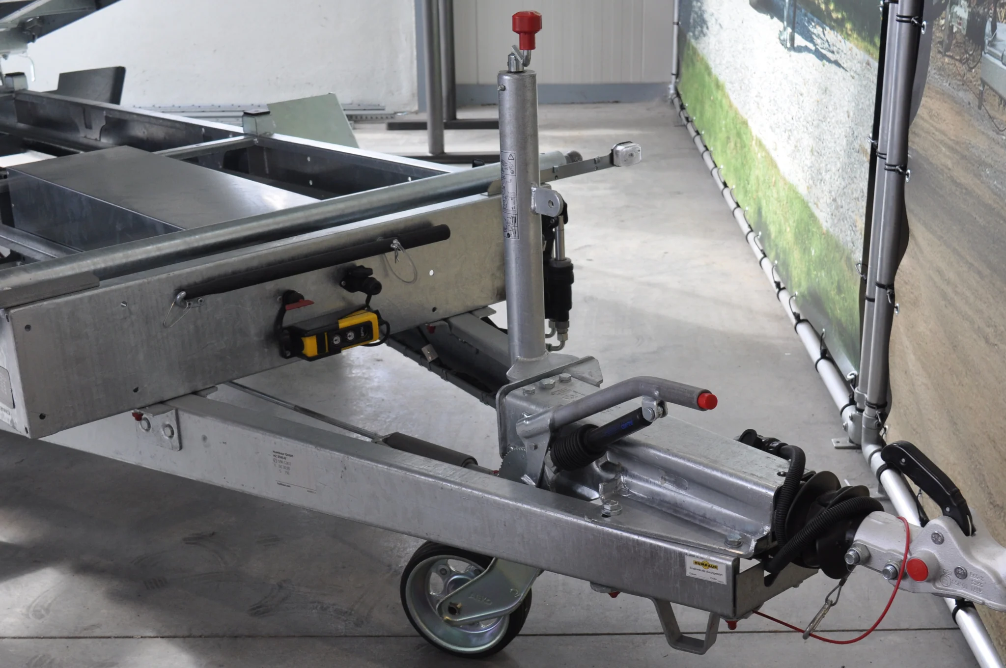 AL-KO klappbares Stützrad  - 60 mm - Tragfähigkeit: 500 kg - Schwerlast - extra langes - Image 5