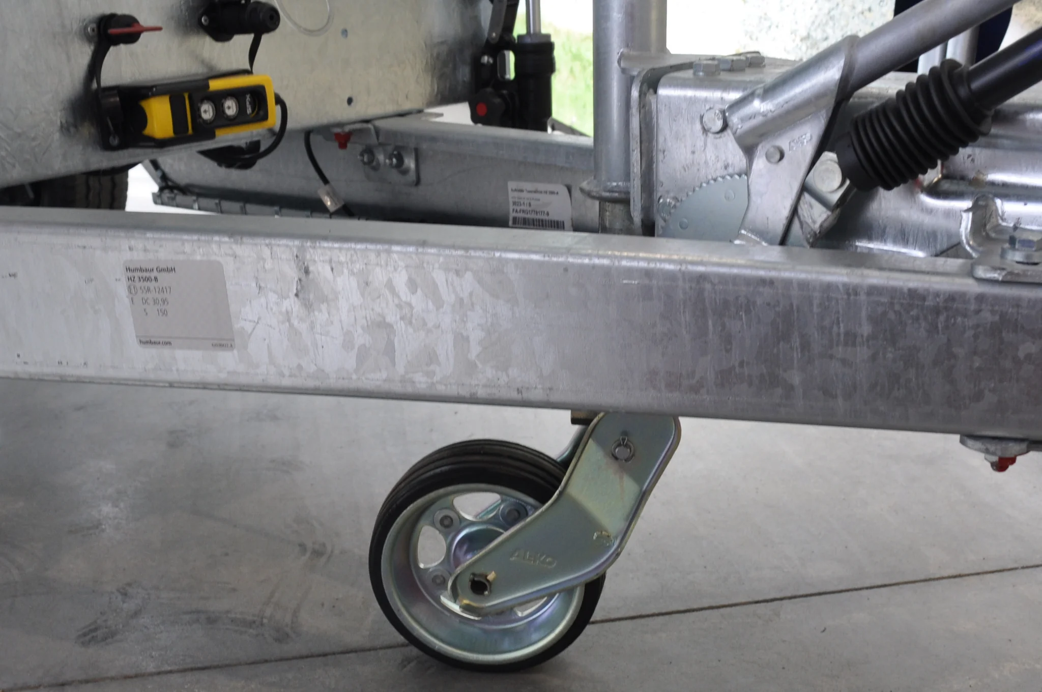 AL-KO klappbares Stützrad  - 60 mm - Tragfähigkeit: 500 kg - Schwerlast - extra langes - Image 6