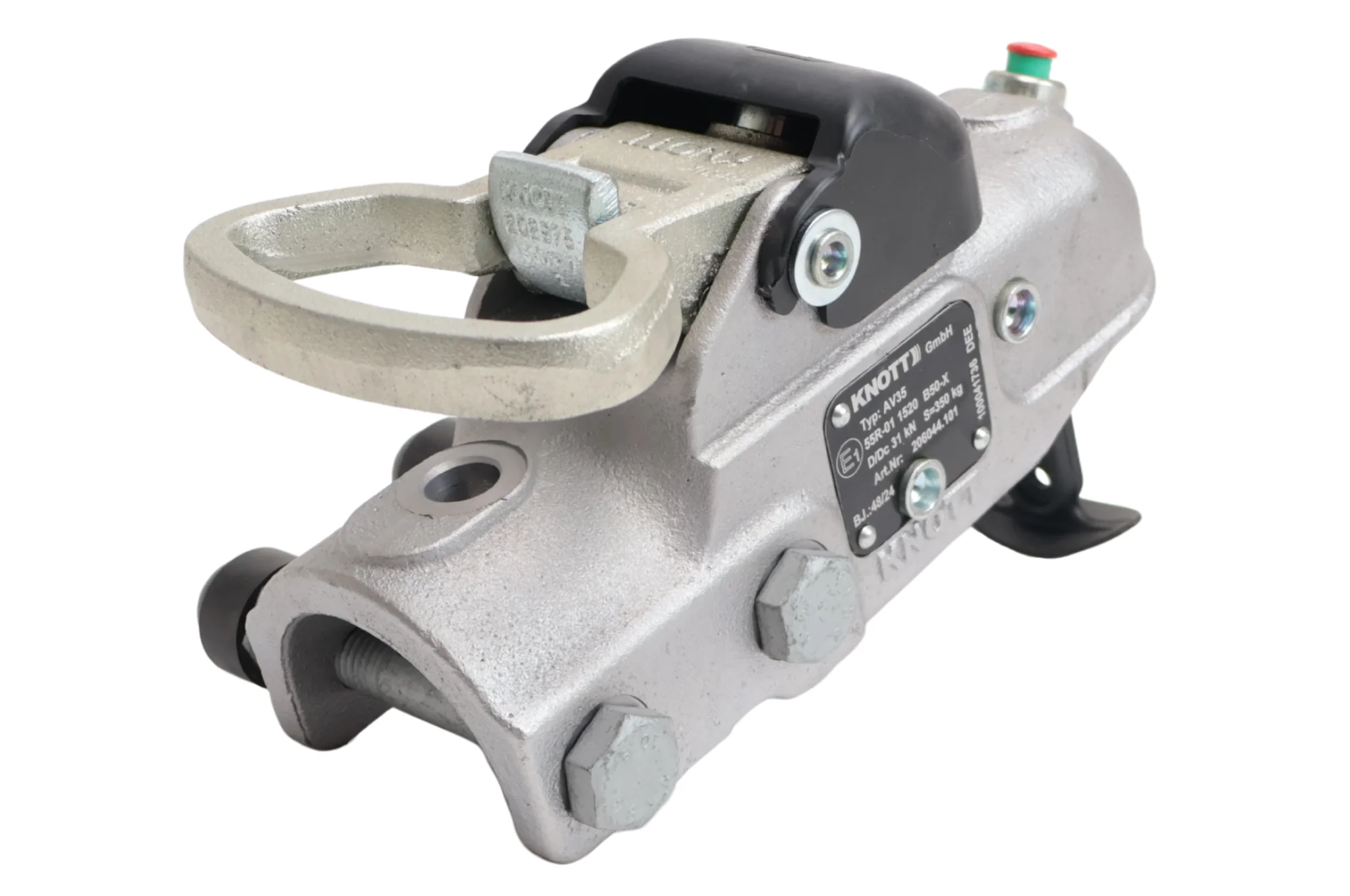 Knott AV35 - rund 60 mm - 3500 kg - gebremste Kugelkupplung mit integriertem Schloss - Image 6