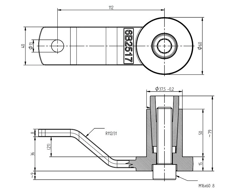 Knotenträger für Stoßdämpfer - schraubbar - Image 6