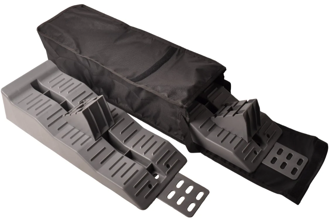 Komplettes Auffahrkeil-Set 565x200x130 mm - mit Unterlegkeilen – 5000 kg maximale Tragfähigkeit