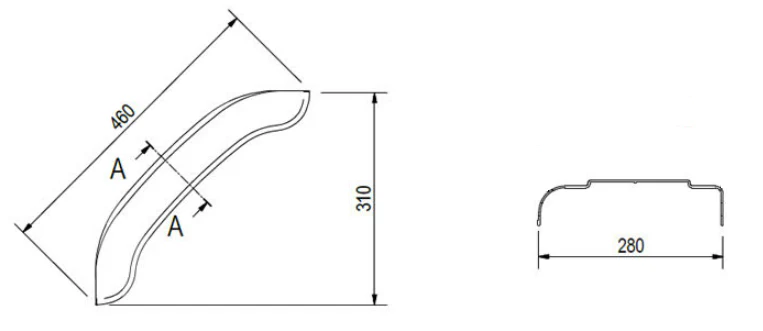 Original Stema Kotflügel - 460x280x310 mm - Umfang 500 mm - Image 5