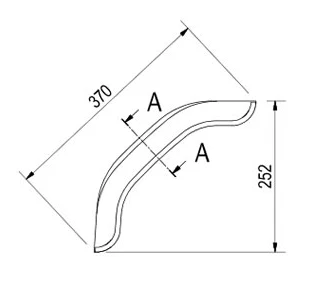 Saris Kotflügel - 370×240×252 mm - Spannweite 370 mm - Kastenwagen - Image 5
