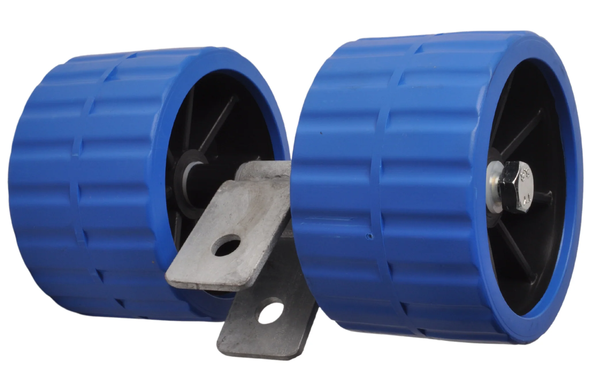Kunststoffrollensatz - blau - 74x120 mm auf Kippblock 30 mm - Image 4