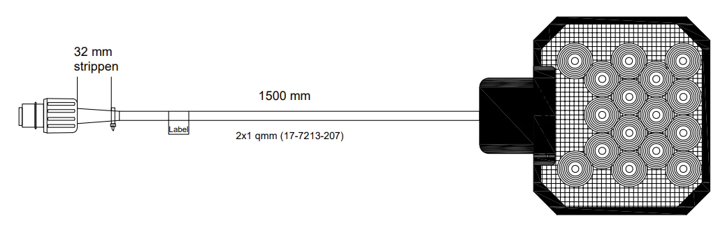 LED-Arbeitsscheinwerfer Set - 5-poliger Aspöck-Bajonettanschluss - 2500 Lumen - Plug & Play - Image 10