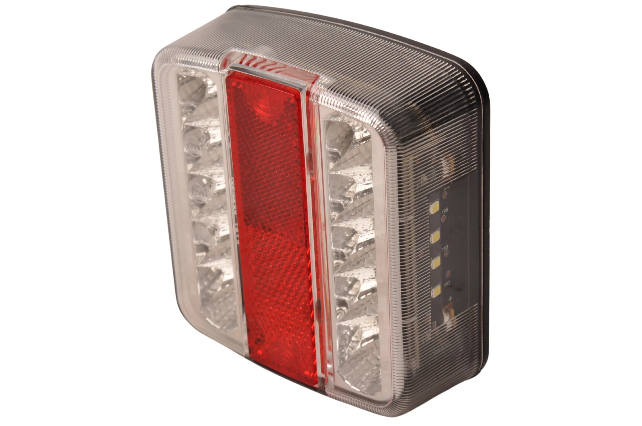 Anhänger Rückleuchte - Cantonal LED - links/rechts - 4 Funktionen - 105x98x35 mm - 5-poliger Bajonettanschluss