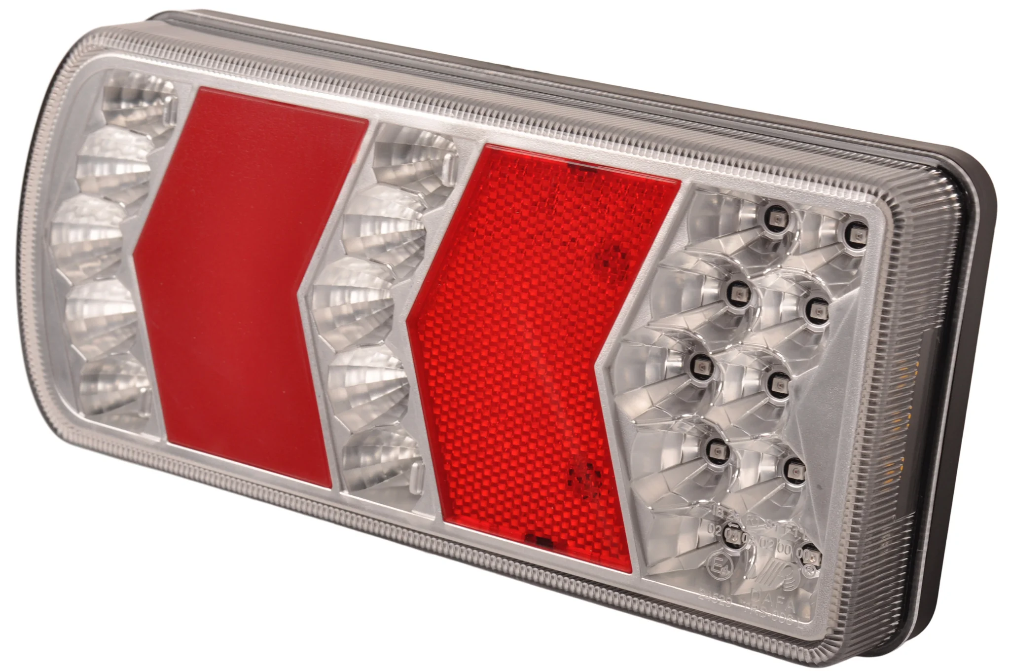 Anhänger Rückleuchte - Glotrac - LED - links - 230x105x40 mm - inklusive Nebelschlussleuchte und Reflektor