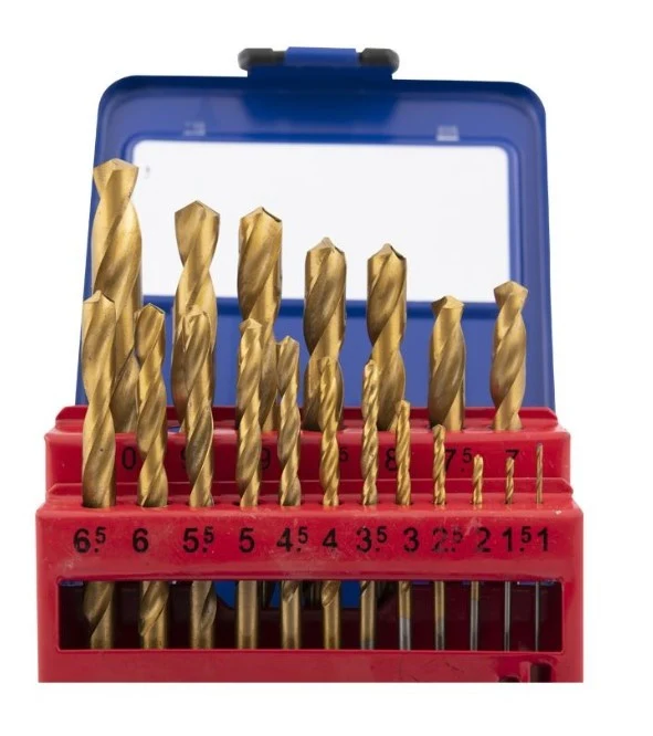 Metallbohrer-Set, 19-teilig, in Metallbox - Image 2