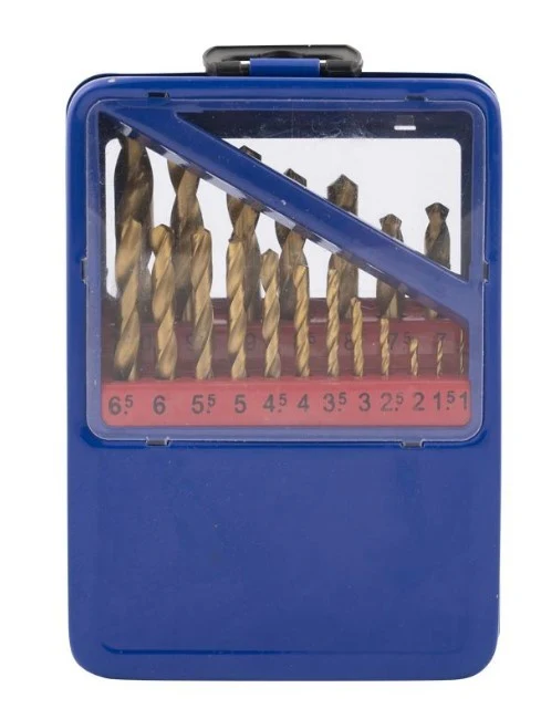 Metallbohrer-Set, 19-teilig, in Metallbox - Image 3