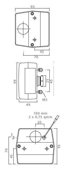 Beleuchtungsset - Aspöck Minipoint - 4 Meter Hauptkabel - 7-polig - Plug & Play - Image 10