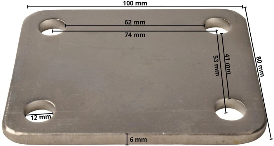 Montageplatte 100x80x6 mm - Image 4