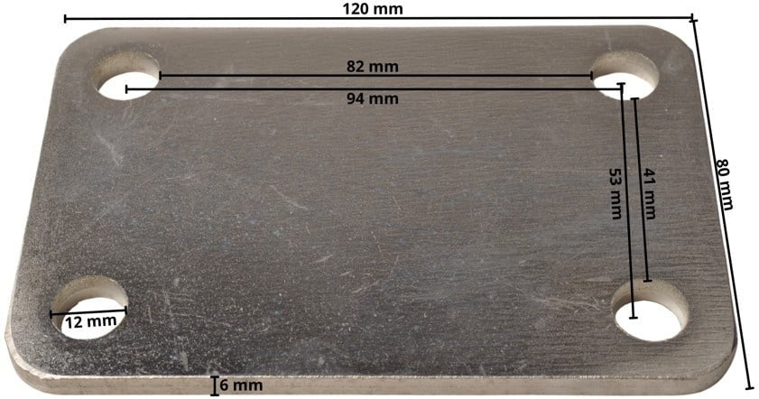 Montageplatte 120x80x6 mm - Image 4