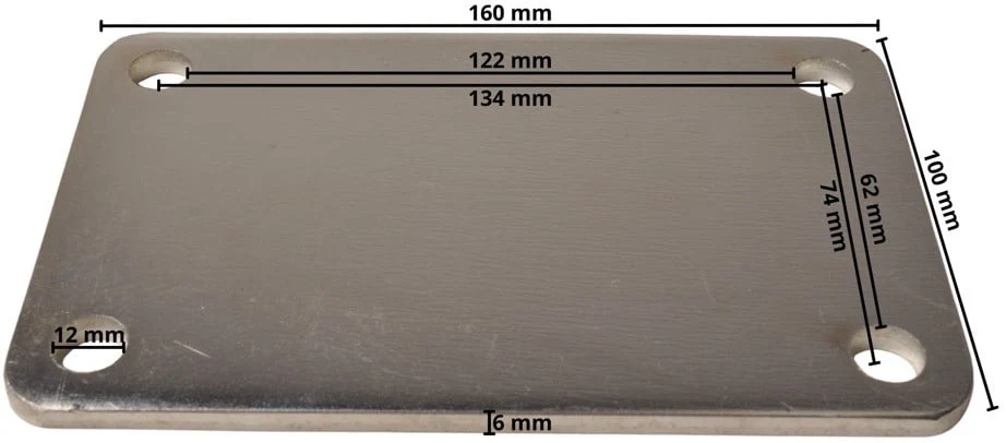 Montageplatte 160x100x6 mm - Image 4